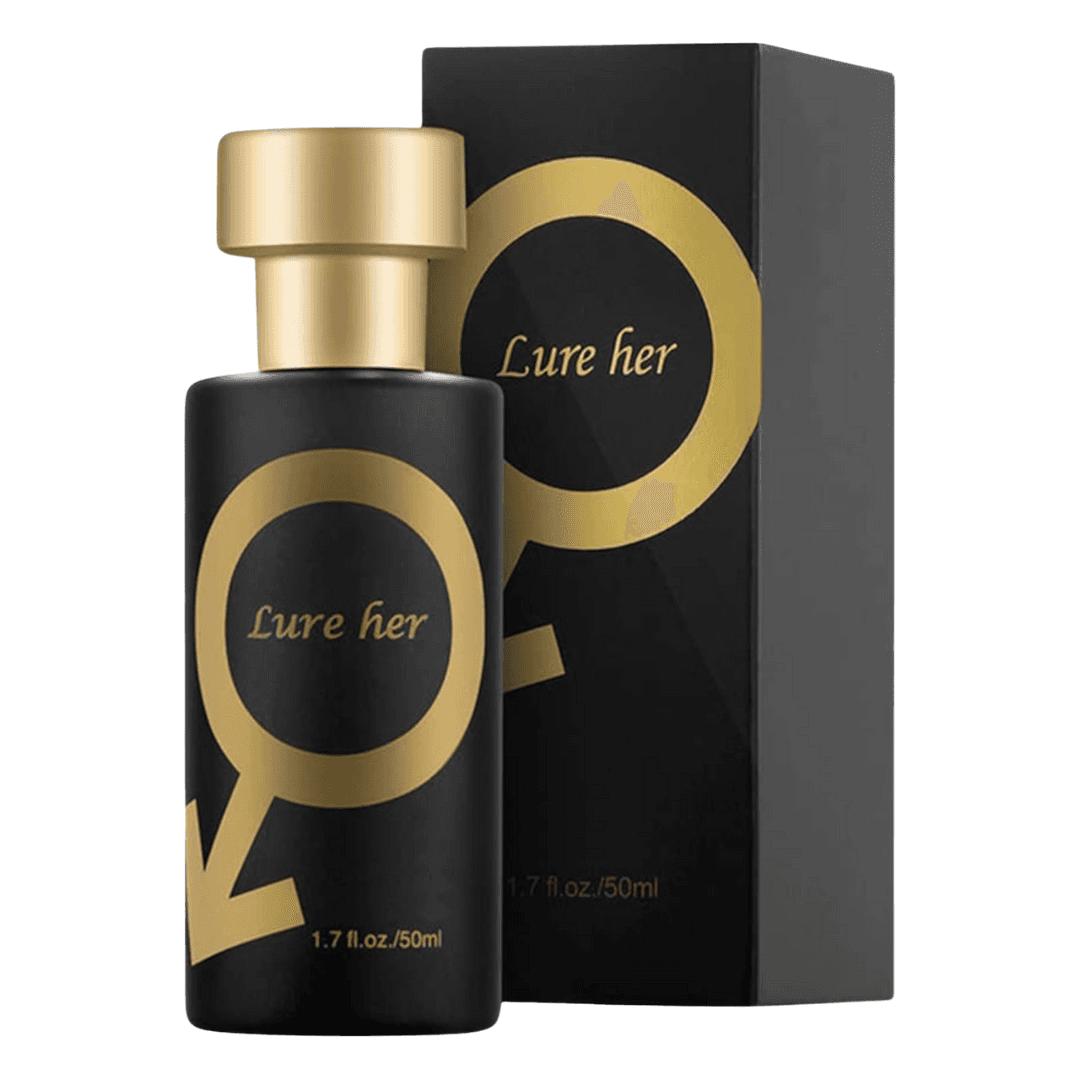 Lure Her fragrance in black and gold packaging