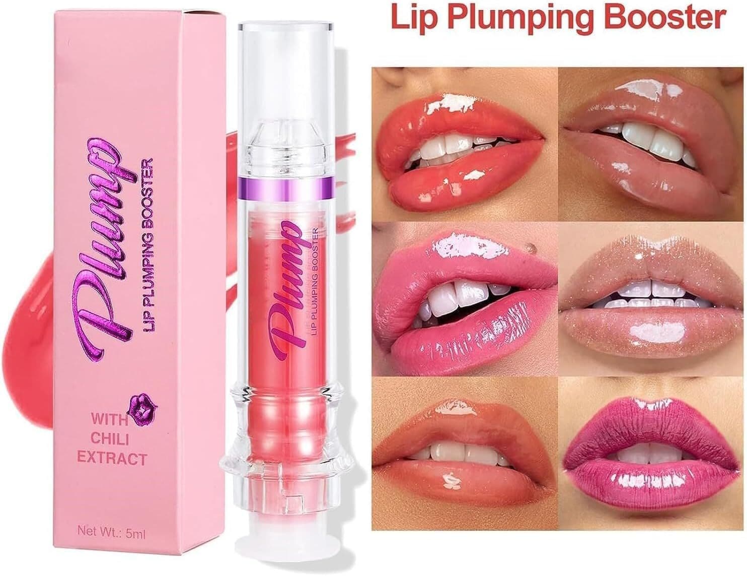 Plumping Booster Lip Gloss – Chili Extract & Vitamin E