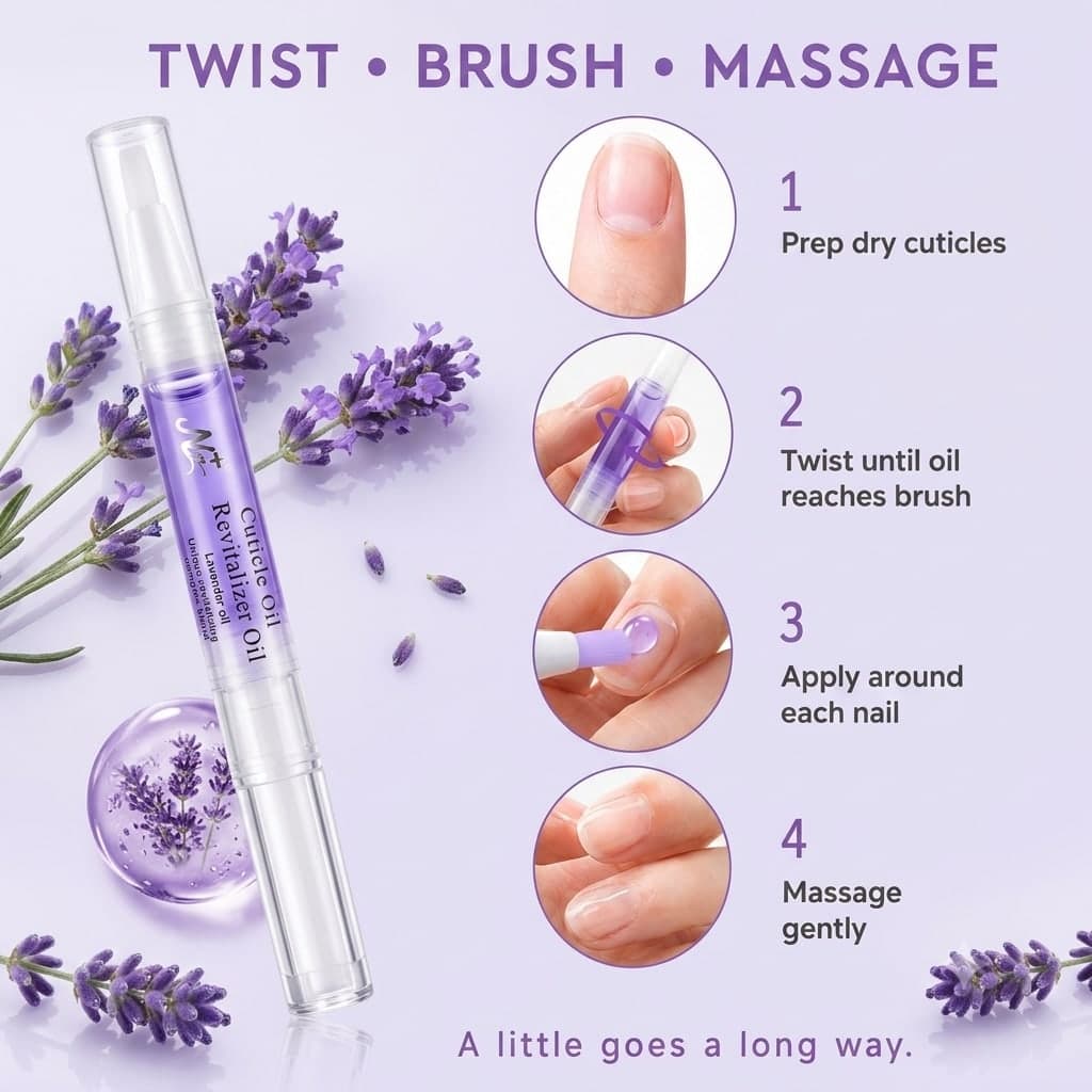 Lavender Cuticle Revitalizer Oil Pens – 2 × 2ml
