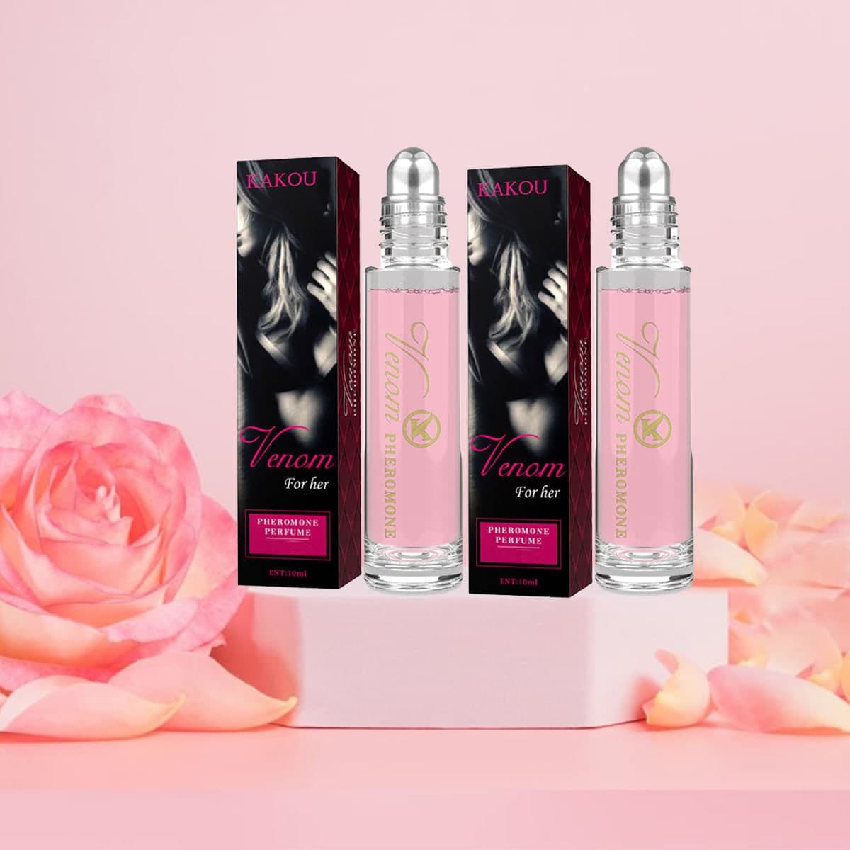 Venom Pink Roll-On Fragrance Set – 3 × 10ml